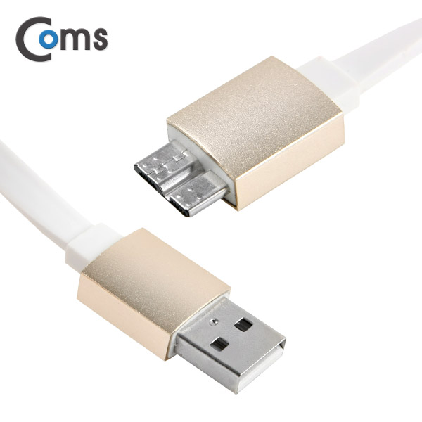 Coms USB 2.0/Micro USB(B) 케이블 1M, White, 3A출력
