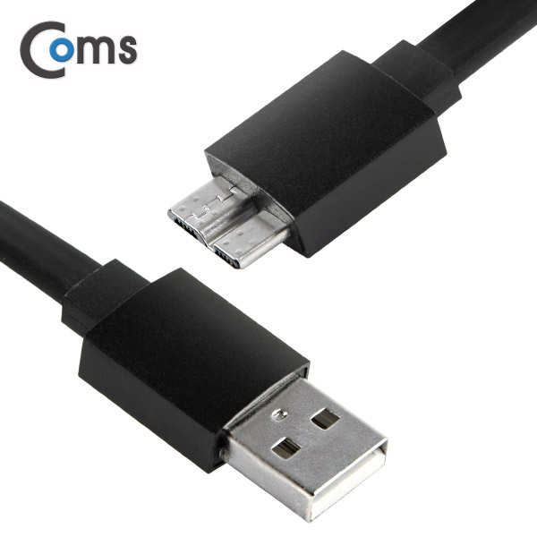 Coms USB 2.0/Micro USB(B) 케이블 1M, Black, 3A출력