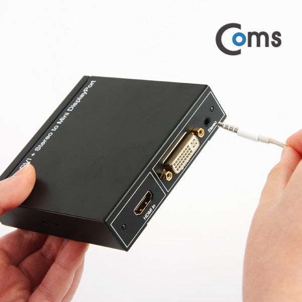 Coms 미니 디스플레이 포트 컨버터 (HDMI+DVI->MiniDisplayport)