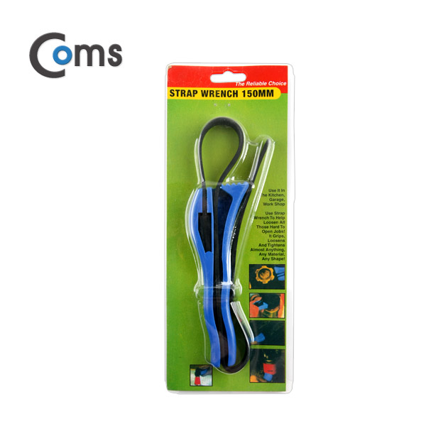 Coms 고무 스트랩 렌치,  150mm