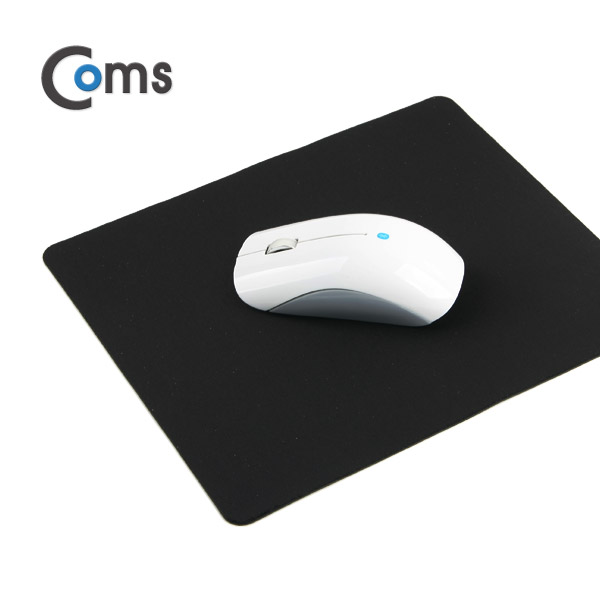 Coms 마우스 패드 (저가형/일반패드) 24*20cm, Black