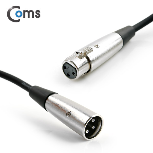 Coms 캐논 케이블 연장 (3P Mic(M)/3P Mic(F) Microphone cbl