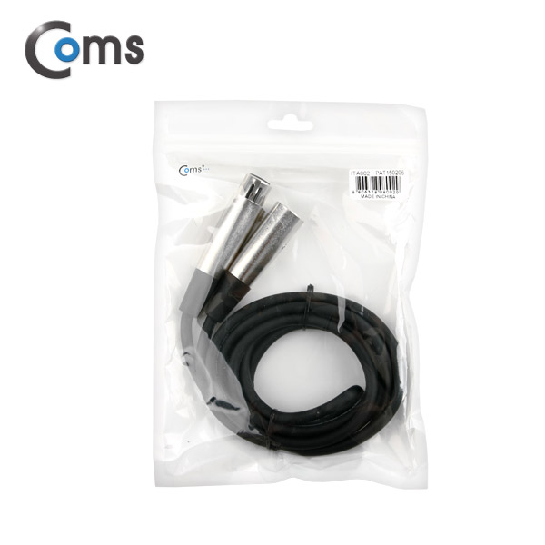 Coms 캐논 케이블 연장 (3P Mic(M)/3P Mic(F) Microphone cbl