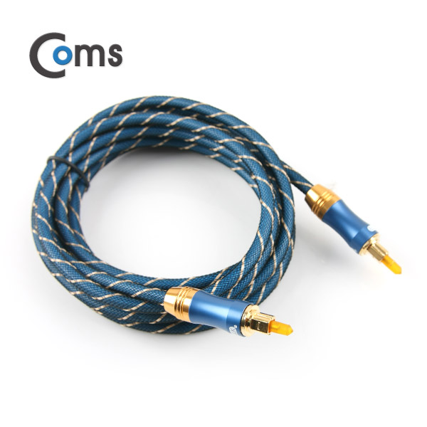 Coms 오디오광 케이블(6∮/각각) Box, 최고급, Dark Blue, 3M