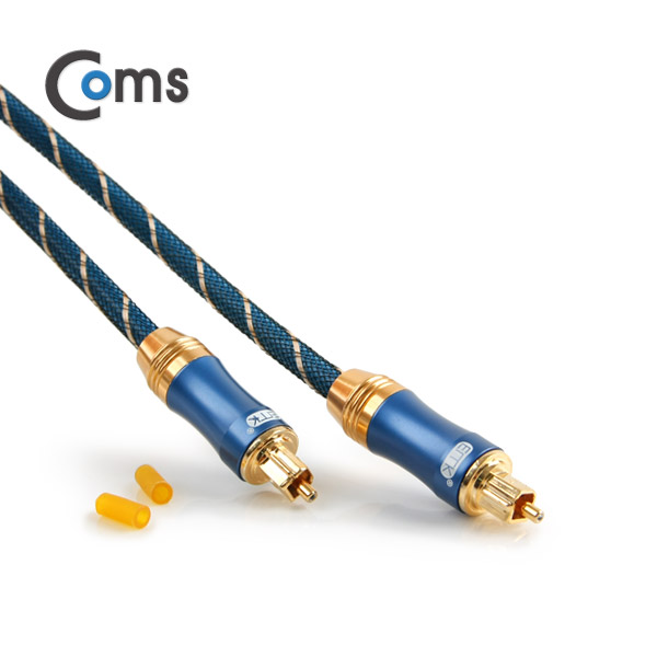 Coms 오디오광 케이블(6∮/각각) Box, 최고급, Dark Blue, 1.5M