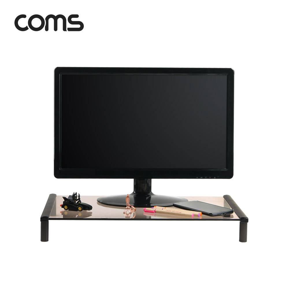 Coms 모니터,노트북 높이조절 스탠드, 1단 (520*309 = 1ea)