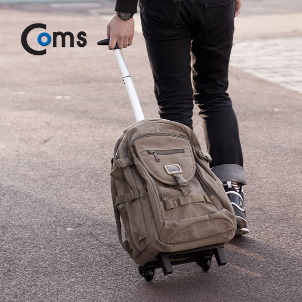 Coms 가방 백팩/캐리어 겸용, 15형 (카키)