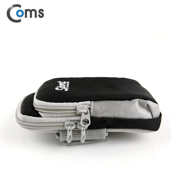 Coms 레저용 포켓, 스마트폰 암밴드, 찍찍이 고정, Black