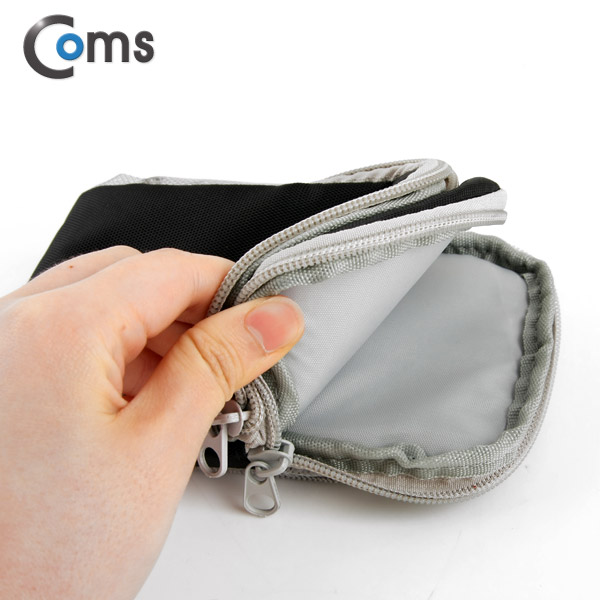 Coms 레저용 포켓, 스마트폰 암밴드, 찍찍이 고정, Black