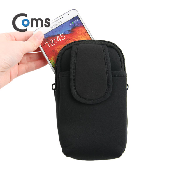 Coms 스마트폰 암밴드 (갤노트2/3/4용) Black