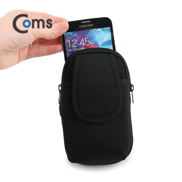 Coms 스마트폰 암밴드 (갤S3/S4/S5용) Black