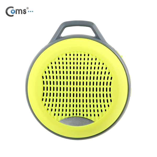 Coms 블루투스 3.0 스피커(FM라디오/바이브레이션 우퍼/블루투스리시버), Yellow/ evn1
