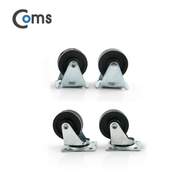 Coms 미니바퀴 4P (고정2P/회전2P)