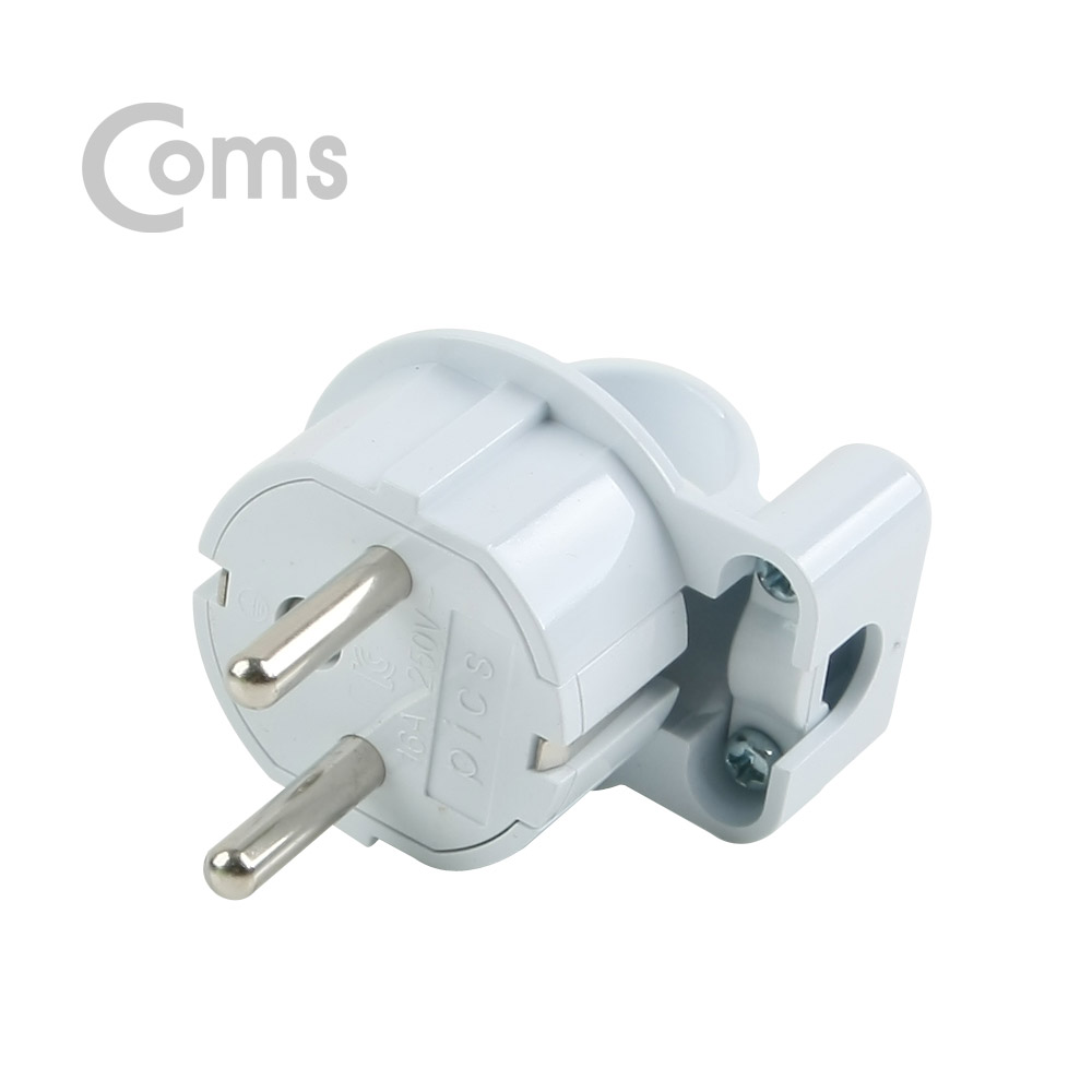 Coms 접지플러그 ㄱ자형 K-2816