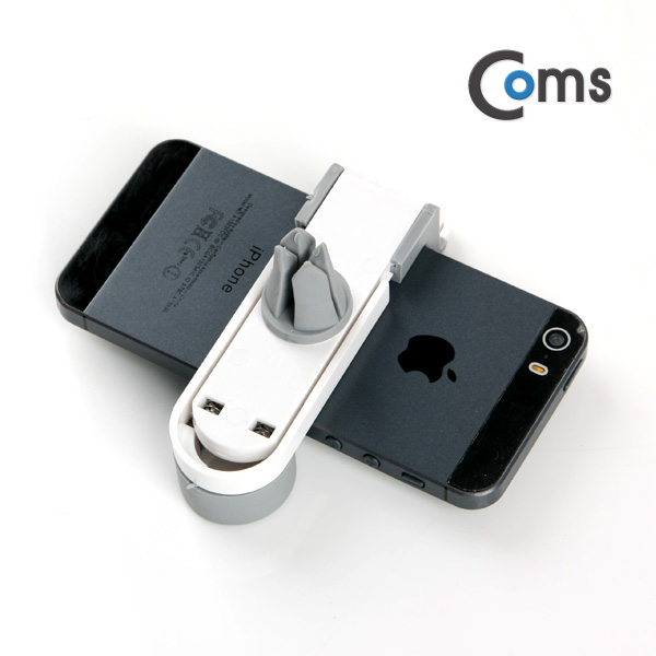 Coms 차량용 거치대, 에어컨설치/White