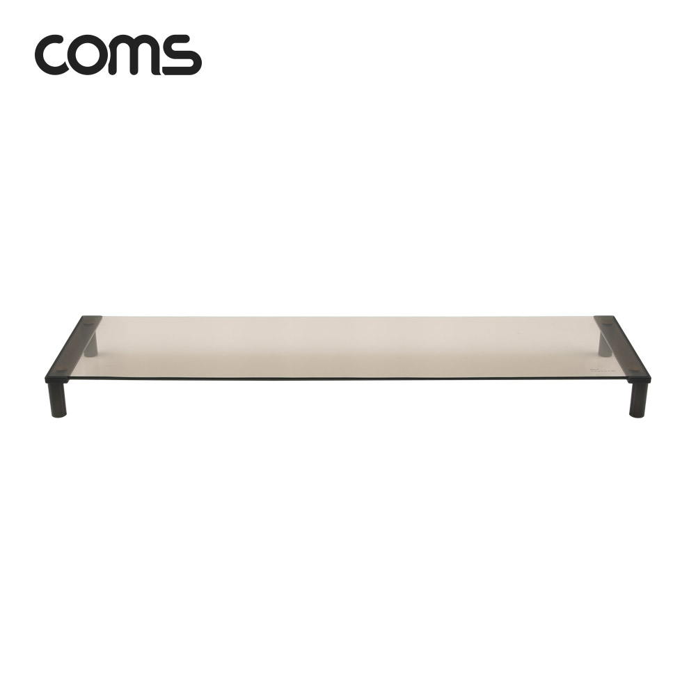 Coms 듀얼 모니터 스탠드 1단 (760*209 = 1ea), 유리볼트형