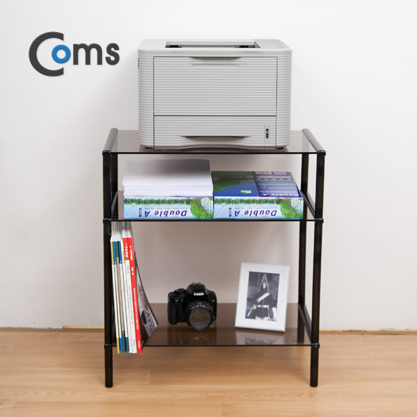 Coms 프린터,모니터,TV 높이조절 스탠드 3단 (520*309 = 3ea)