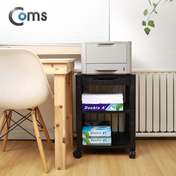 Coms 스탠드(프린터, 팩스, 복합기), 이동식 3단, PRINTER CART