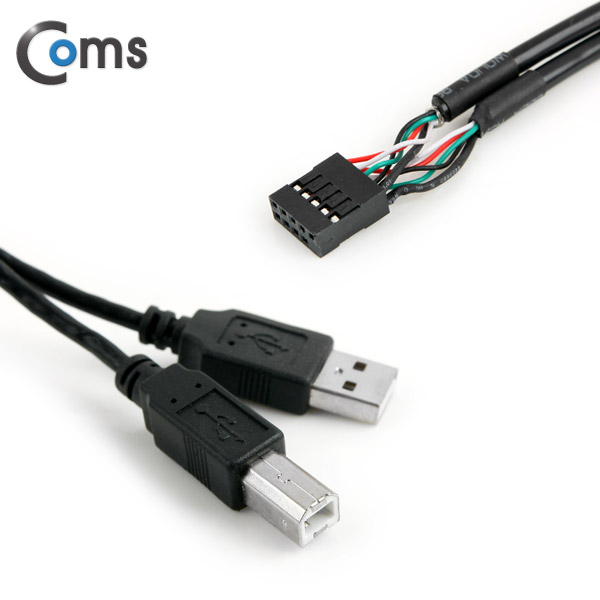 Coms USB 포트, 45cm(2포트 AM/BM) 2열 5핀/A(M)+B(M)