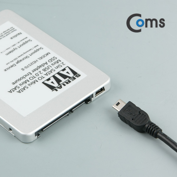 Coms SATA 컨버터(mSATA to SATA & USB),USB 2.0 지원,2.5형CASE