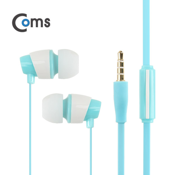 Coms 이어폰 (KUCIPA) H23/칼국수형/커널형/Light Green