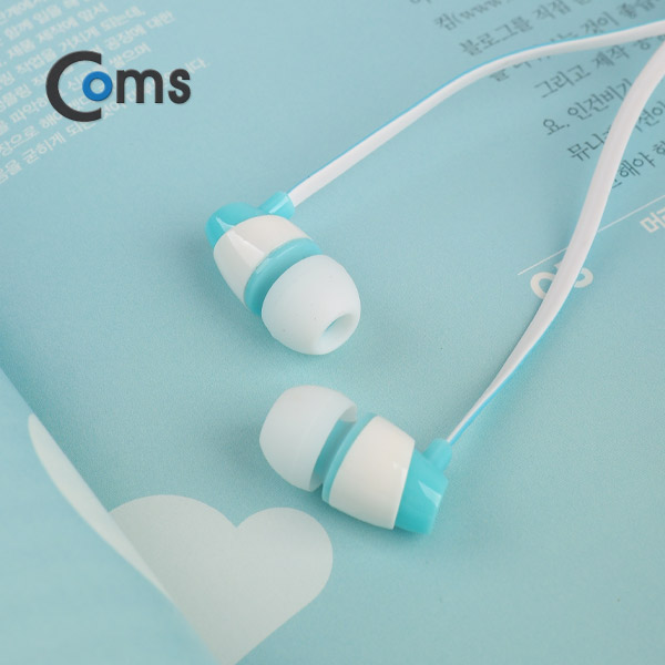 Coms 이어폰 (KUCIPA) H23/칼국수형/커널형/Light Green
