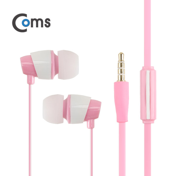 Coms 이어폰 (KUCIPA) H23/칼국수형/커널형/Pink