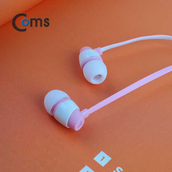 Coms 이어폰 (KUCIPA) H23/칼국수형/커널형/Pink