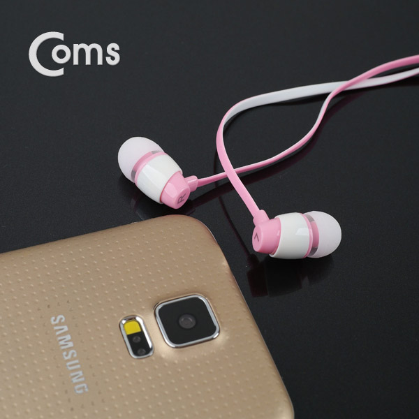 Coms 이어폰 (KUCIPA) H23/칼국수형/커널형/Pink