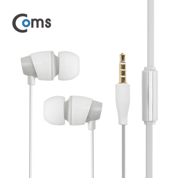 Coms 이어폰 (KUCIPA) H23/칼국수형/커널형/White