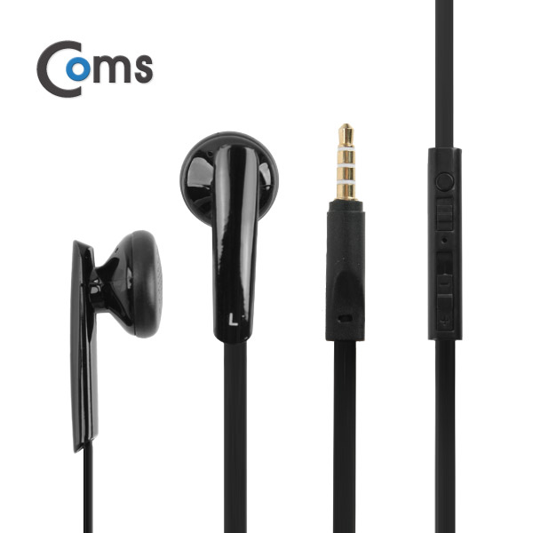 Coms 이어폰(X-524) Black