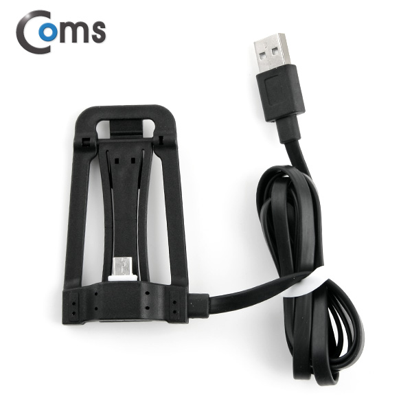 Coms USB/Micro USB 케이블(스탠드형), 1M, Black