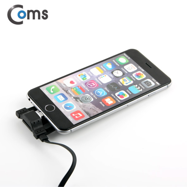 Coms 8핀 케이블(스텐드형), 1M, Black