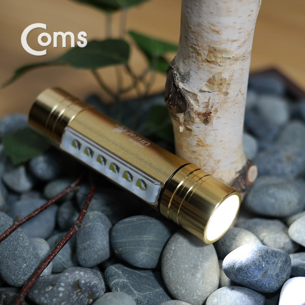 Coms LED 손전등 램프 (해드장착 밴드포함/AAA건전지/18650 사용가능)