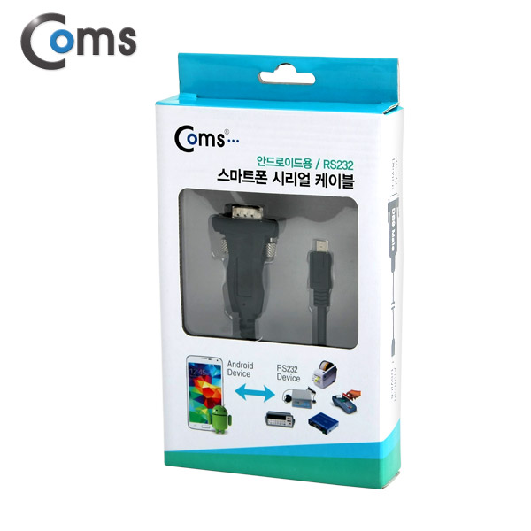 Coms 스마트폰 시리얼 케이블, 1M, 안드로이드용/RS232