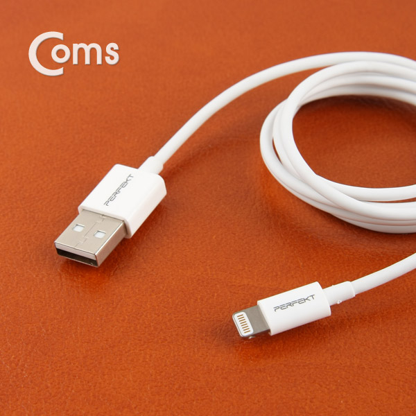 Coms IOS 8핀(8Pin) 케이블(CT264) MFi 인증/1M/White