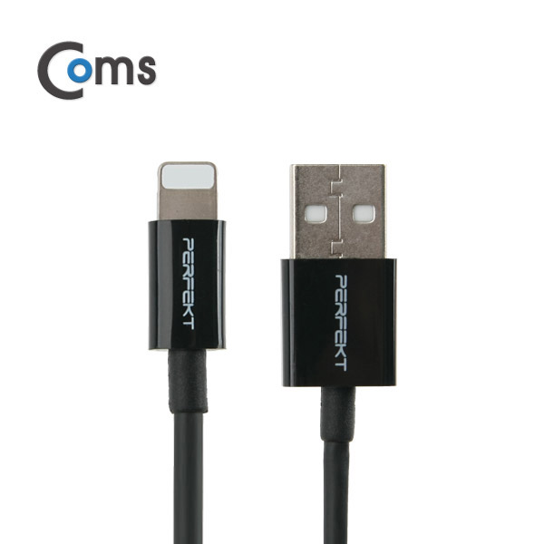 Coms IOS 8핀(8Pin) 케이블(CT263) MFi 인증/1M/Black