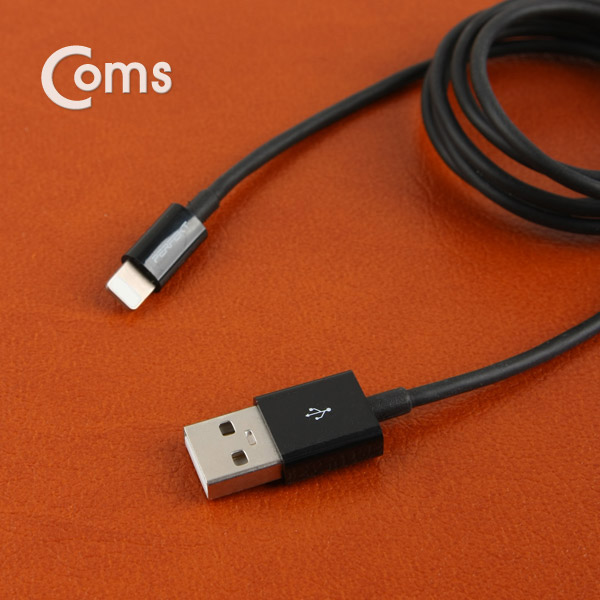 Coms IOS 8핀(8Pin) 케이블(CT263) MFi 인증/1M/Black