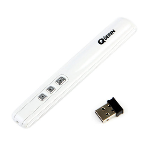 레이저 포인터 QSENN (SPP3100), 화이트(프리젠터 페이지UP/DOWN)