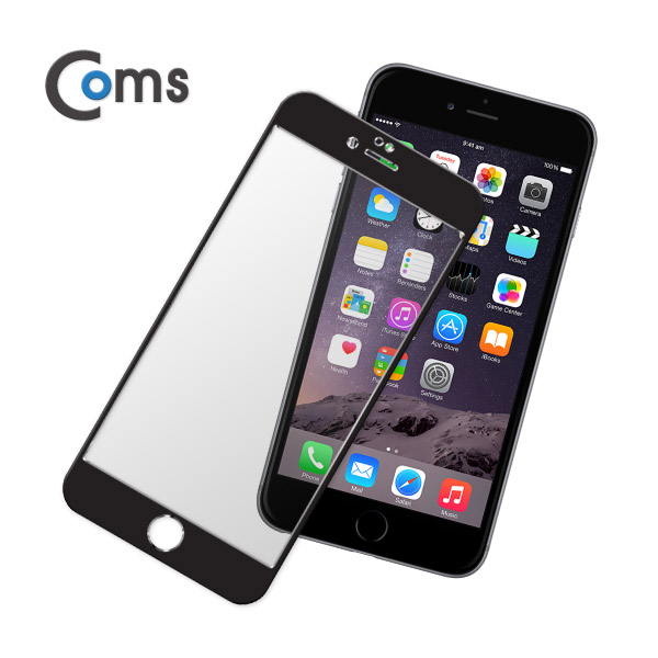 Coms 스마트폰 보호필름(아이폰 6 Plus) Black