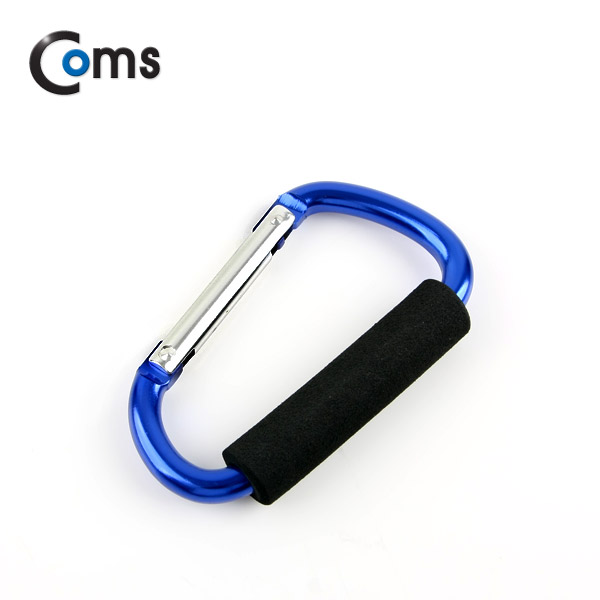 Coms 카라비너(D형/스틸), 특대형(손잡이), 14cm/Blue