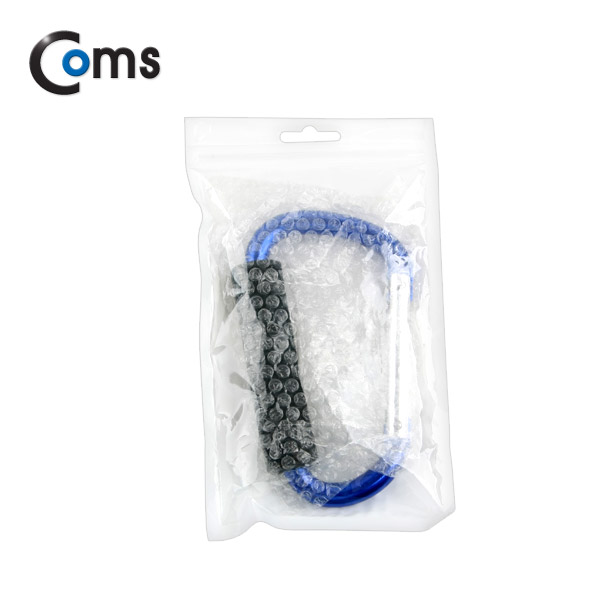 Coms 카라비너(D형/스틸), 특대형(손잡이), 14cm/Blue