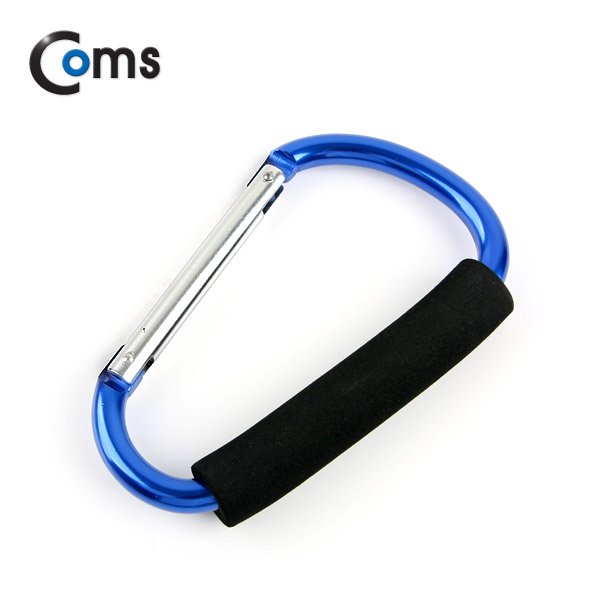 Coms 카라비너(D형/스틸), 특대형(손잡이), 16cm/Blue