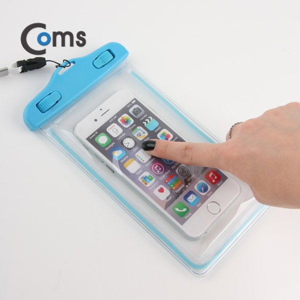 Coms 스마트폰 방수팩 iOS 스마트폰6/갤럭시S5,S6 / Blue