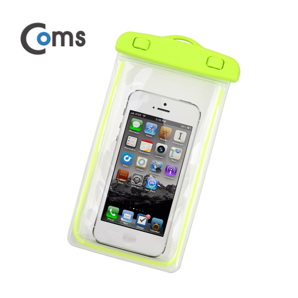 Coms 스마트폰 방수팩 iOS 스마트폰6/갤럭시S5,S6 / Green