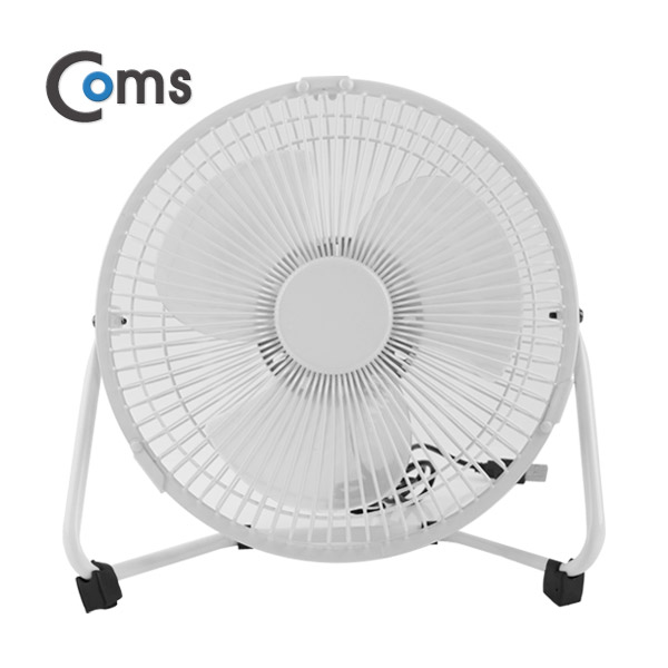 Coms USB 선풍기/상하조절/대형(18cm) White