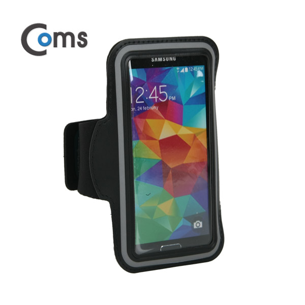 Coms 스마트폰 암밴드 갤S5용 / Black