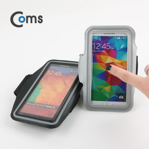 Coms 스마트폰 암밴드 갤S5용 / Black