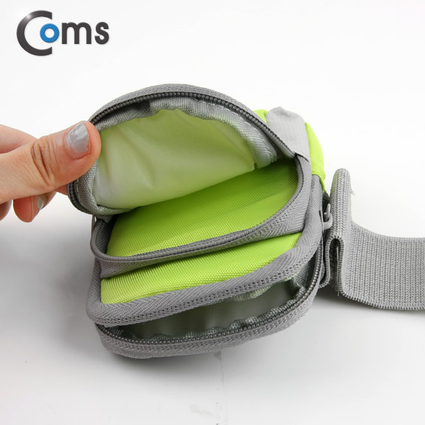 Coms 레저용 포켓 (M), 찍찍이 고정, Green