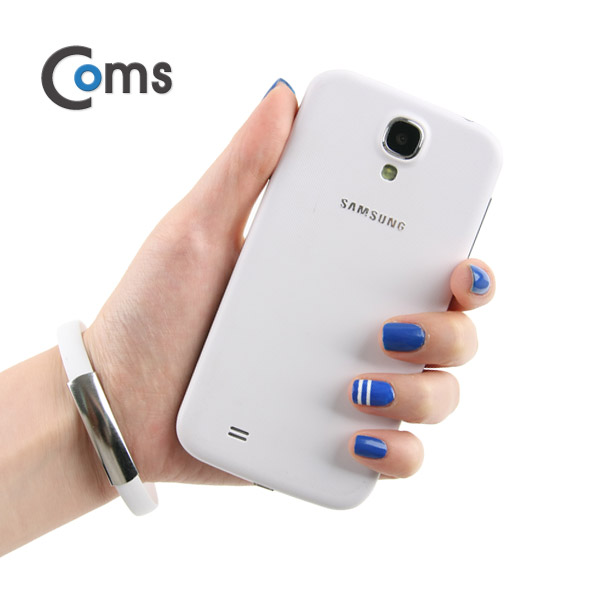 Coms USB/Micro USB 케이블 팔찌(손목링형) White